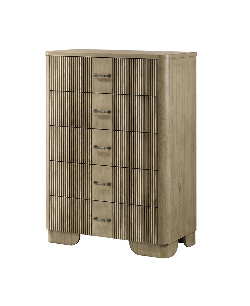Kings Brand Furniture 5 and 6 Piece Bedroom Set, Queen Size Bed with Dresser, Mirror, Chest and Nightstand