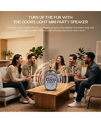 Coors Light Mini Party Speaker with Color Changing Led Lights, Fm Radio, Built-in Handle