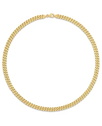 Macy's Men's Starburst Diamond-Cut Cuban Link Chain Necklace in 14k Gold over Sterling Silver