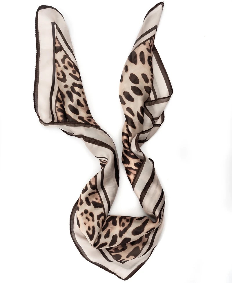 Vince Camuto Soft Border Leopard Square Scarf