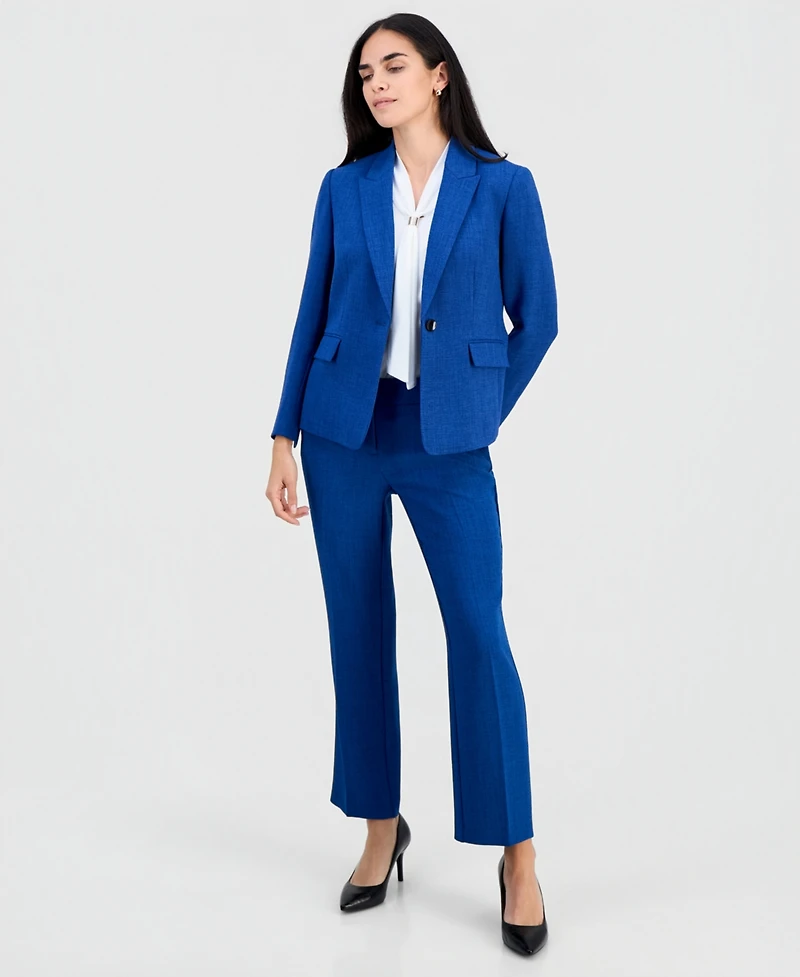 Kasper Petite Peak-Lapel One Button Jacket
