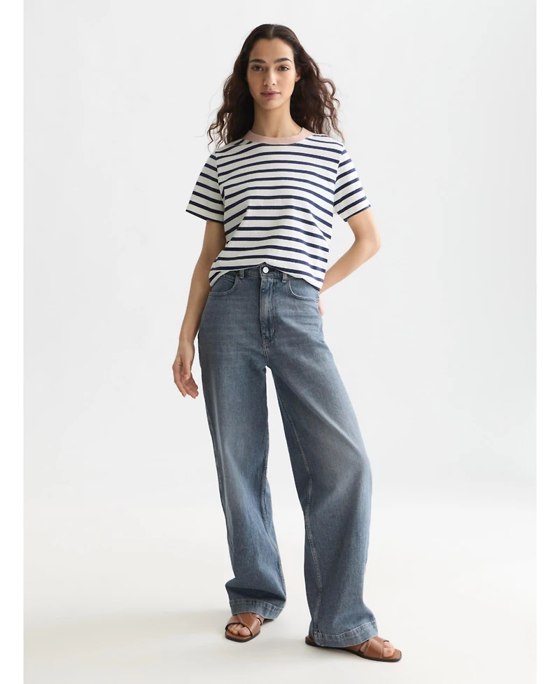 Scotch & Soda Women's Breton Regular Fit Tops and Tees