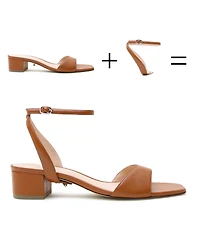 Alterre Women's Cognac Marilyn Customizable Square Sandal