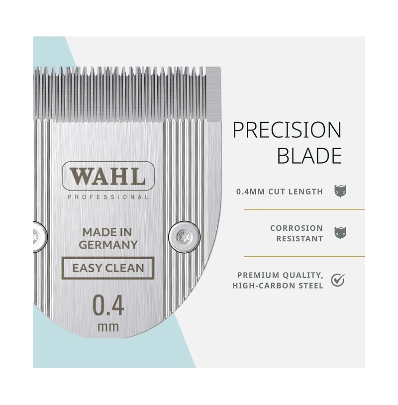 Wahl Pro Animal Easy Clean Trimmer Blade for cat & dog grooming, compatible with Vetiva Mini & BravMini+, 0.4 mm cut length.