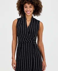 Kasper Women's Wrap-Front Sleeveless Midi Dress