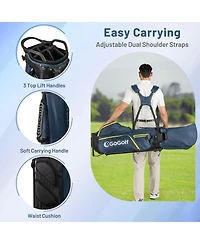 Mecale Men's Right-Handed Complete Golf Club Set with Stand Bag