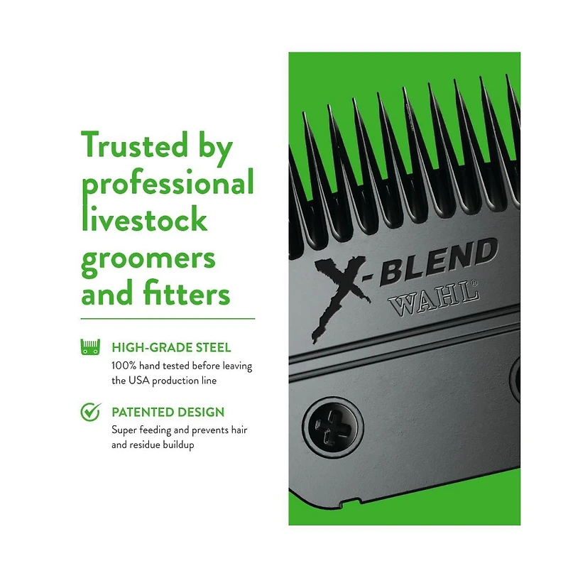 Wahl Professional Animal X-Blend Ultimate Competition Series Detachable Blade for Cattle and Sheep