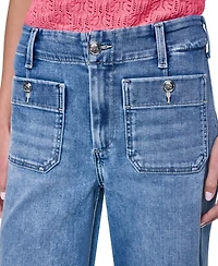 Dkny Jeans Women's High-Rise Wide-Leg Pants