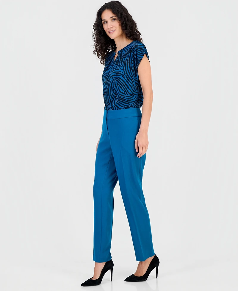 Kasper Women's Ava Straight-Leg Crepe Pants