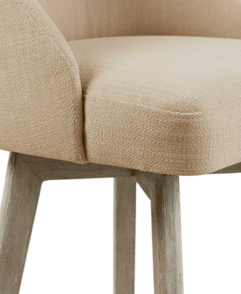Madison Park Pearce 20" Upholstered Swivel Bar Stool