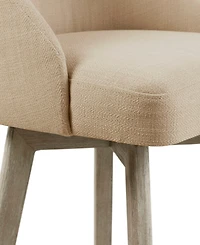 Madison Park Pearce 20" Upholstered Swivel Bar Stool