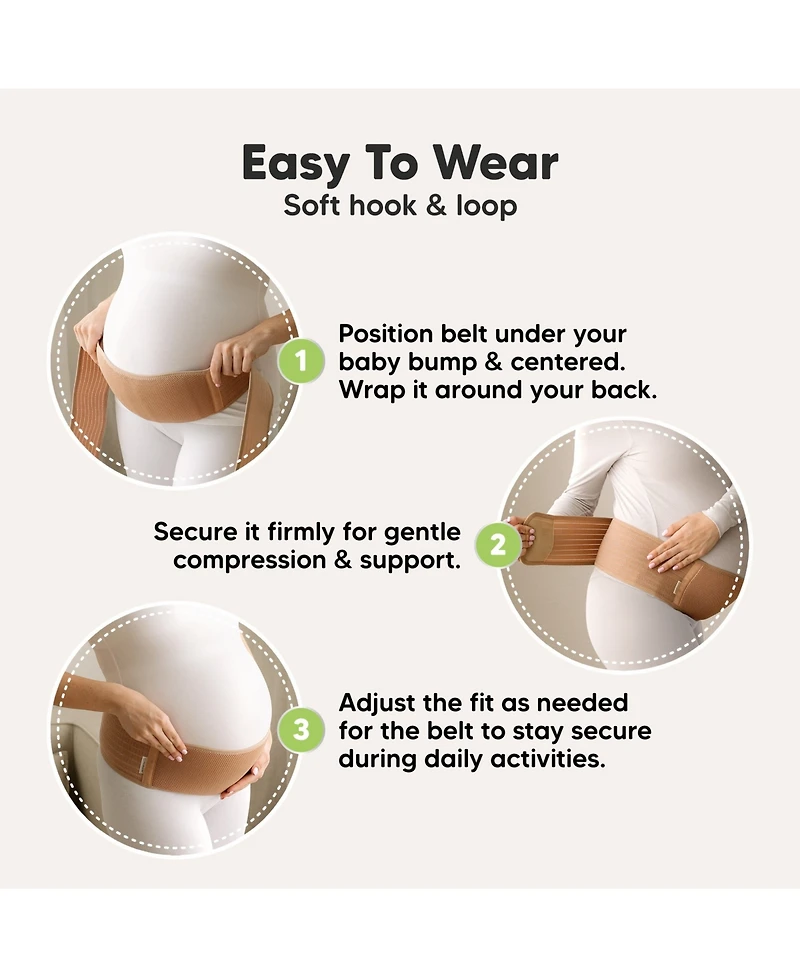 KeaBabies Maternity Belly Band for Pregnancy, Soft & Breathable Pregnancy Support Belt