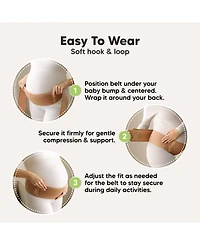 KeaBabies Maternity Belly Band for Pregnancy, Soft & Breathable Pregnancy Support Belt