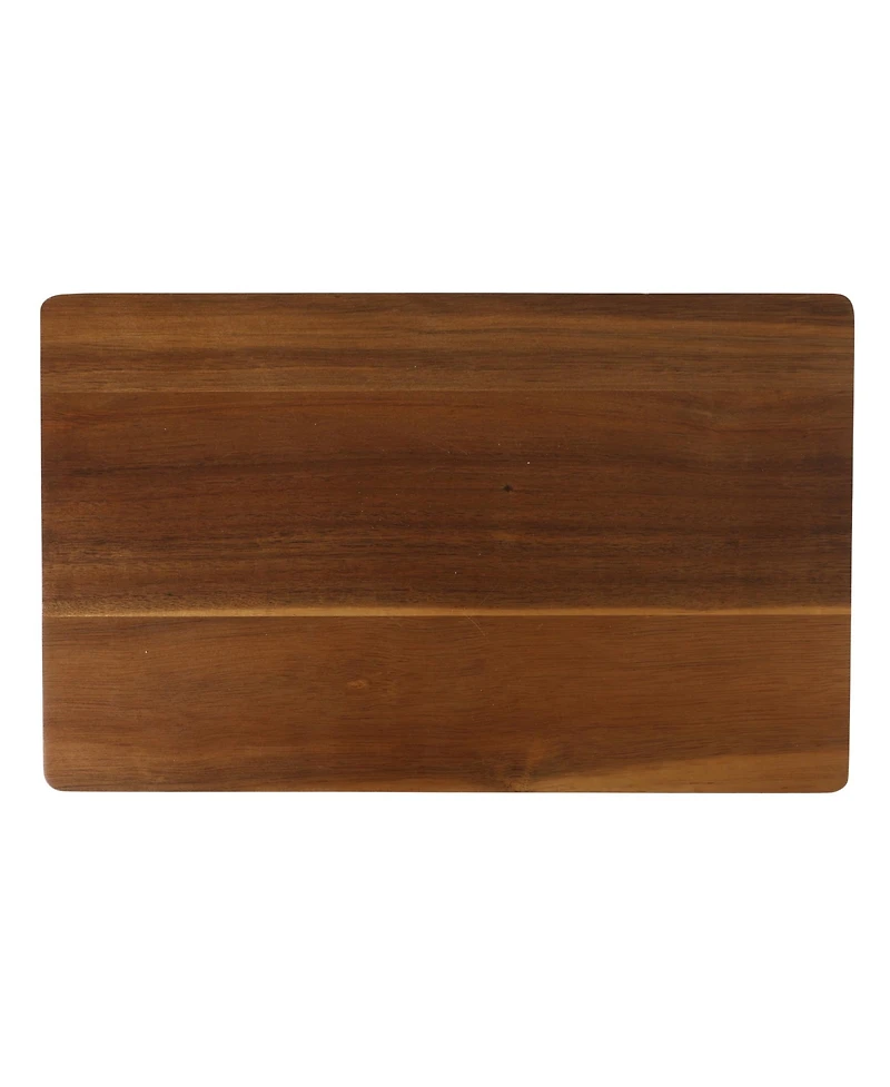Gibson Home Elite 2.75-Quart 13.5" x 8.5" Stoneware Baking Dish with Acacia Wood Lid – Taupe Rectangular Oven Safe Baker