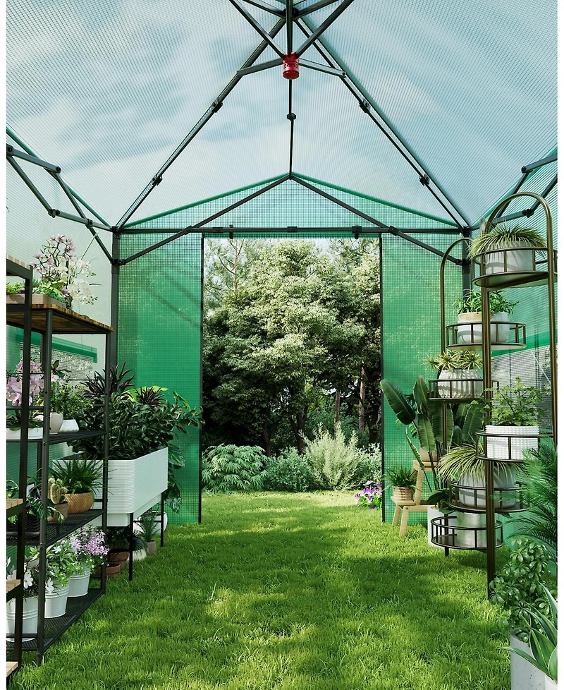 gaomon Pop-Up Greenhouse with Durable Pe Cover, Grow Tent for All Seasons Indoor Outdoor Plants