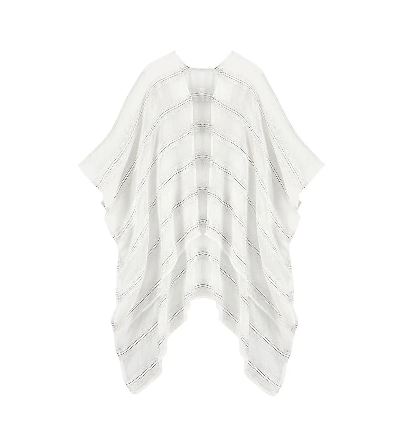 Lascana Women's Striped Kimono Cover up Beach Dress