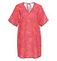 Lascana Women's Tropical Cover up Beach Dress