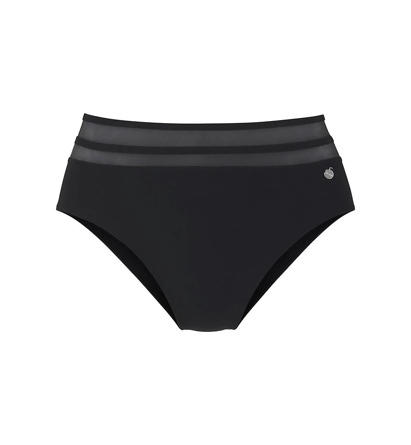 Lascana Women's High Waisted Mesh Bikini Swimsuit Bottom
