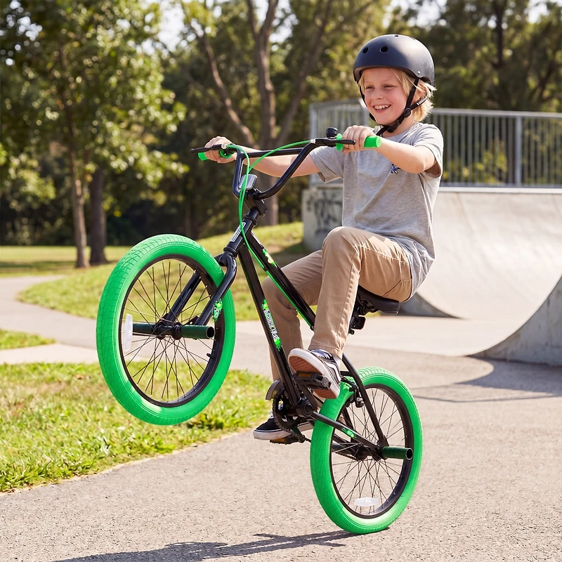 Costway Freestyle Bmx Bike, 20" Trick Bicycle with 360 Degree Steering, Adjustable Seat
