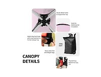 Boyel Living 6.6 x 6.6 Feet Outdoor Pop-up Canopy Tent with Roller Bag