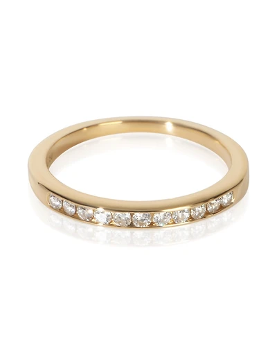 Pre-Owned Tiffany & Co Yellow Gold Diamond Vintage Channel Set Band