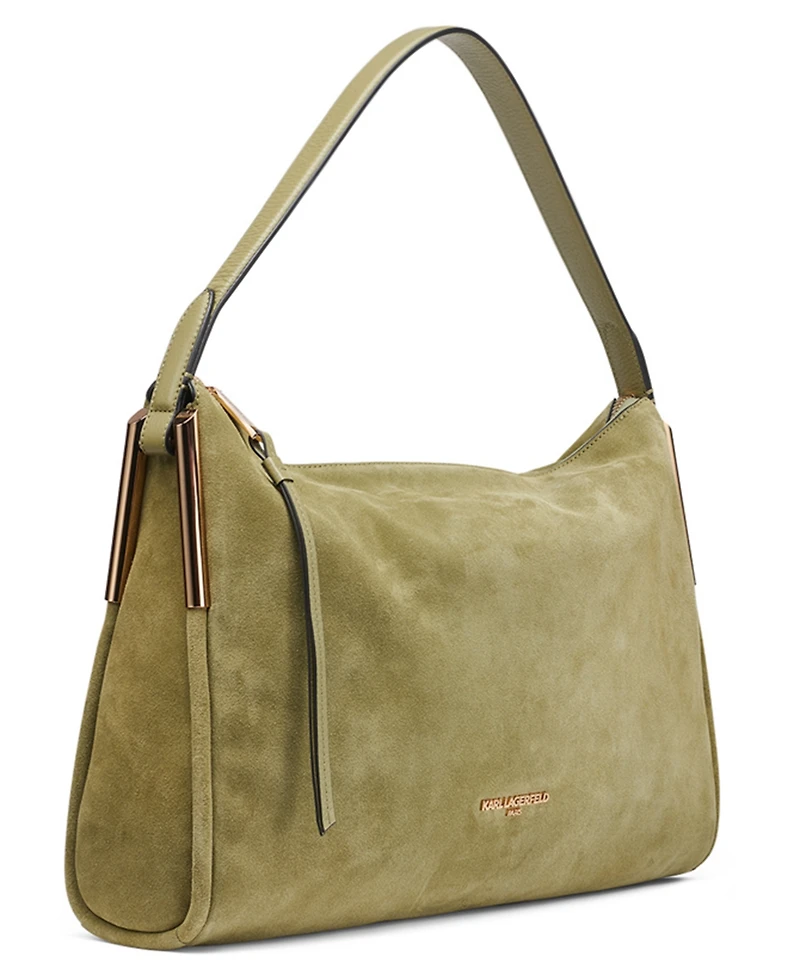 Karl Lagerfeld Paris Valerie Suede Hobo