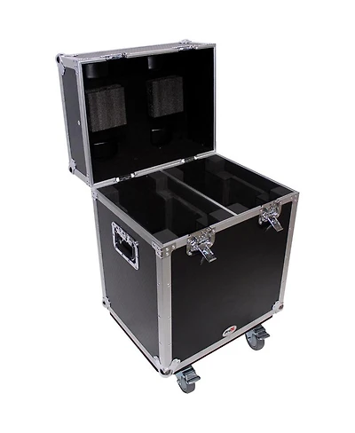 ProX Xs-MH140X2W Ata-300 Style Gig Ready Flight Road Case for Two 140 Style Moving Head Lighting Fixtures