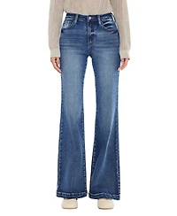 KanCan Essential Women's Avonlea High Rise Wide Flare Jeans