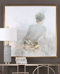 Uttermost Gold Highlights Hand Painted 50" Canvas Wall Art