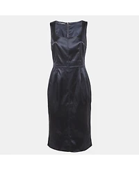 Pre-Owned Dolce & Gabbana Women's Satin Sheath Midi Dress
