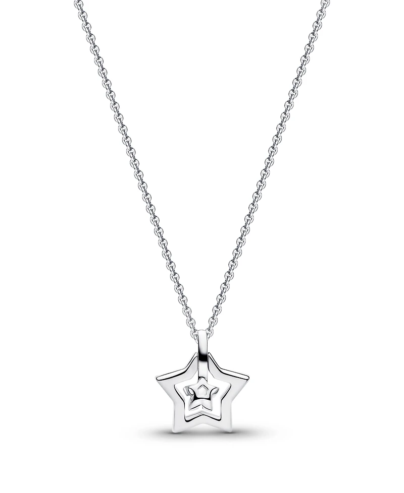 Pandora Talisman Sterling Silver Lab-Grown Diamond Star Pendant Necklace