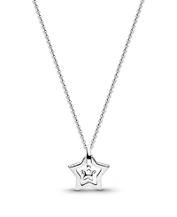 Pandora Talisman Sterling Silver Lab-Grown Diamond Star Pendant Necklace