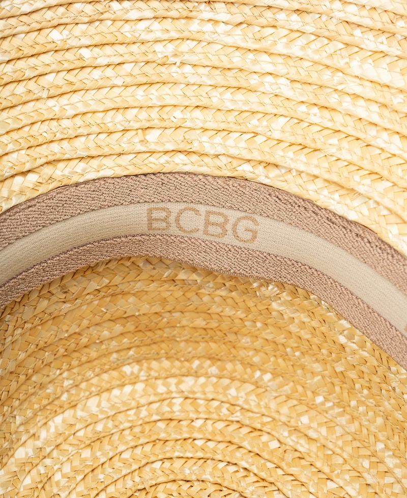 Bcbg Wheatstraw Face Framer Linen Tie Hat
