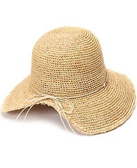 Bcbg Raffia Face Saver Bead Trim Sun Hat