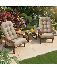 Pellebant Outdoor Adirondack Chair Cushion Rocking Cushions Thickened Patio Pad