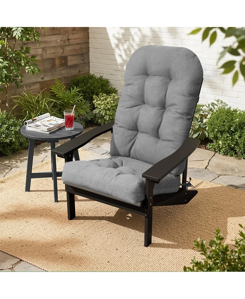 Pellebant Outdoor Adirondack Chair Cushion Rocking Cushions Thickened Patio Pad