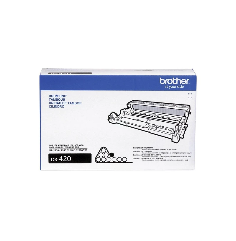Brother DR420 Replacement Drum Unit, Approximate 12,000 Page Yield