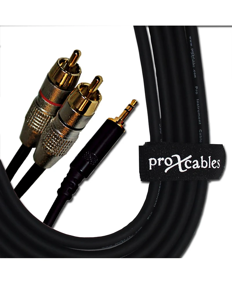 ProX Xc-CMR6 6' 1/8" (3.5mm) Trs to Dual Rca-m High Performance Audio Cable