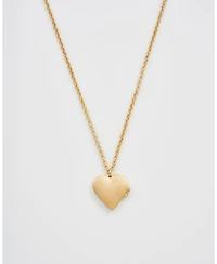 Fable England Forget Me Not Heart Locket Necklace
