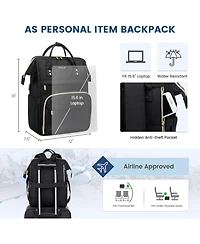 Lovevook Laptop Backpack Women, 15.6 Inch Work Backpack Woman for Teacher Nurse Bags, Computer College Backpack Purse