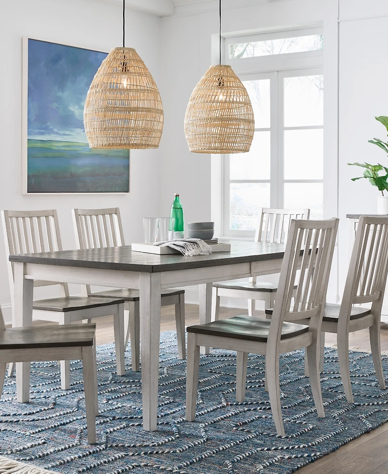Dawnwood 9-Piece Wood Dining Table and Side Chair Set