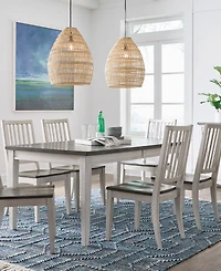 Dawnwood 9-Piece Wood Dining Table and Side Chair Set