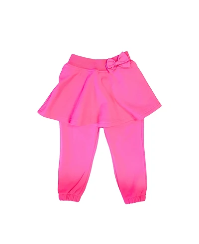 Bits & Bows Toddler Girls Skirted Bow Joggers
