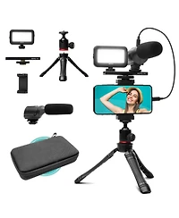 Movo uVlogger Kit for Android with Light, Mic, Phone Mount, Tripod