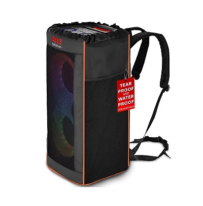 Pyle Waterproof and Tear-Proof Soft Carrying Speaker Bag - Portable Travel Case for Bluetooth Speaker