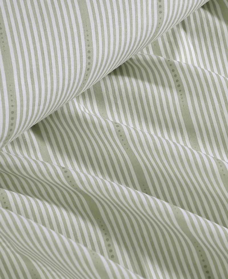 Nautica Ellipse Stripe 200-Thread Count Cotton Percale -Pc. Sheet Set