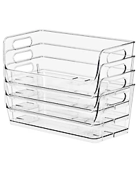 Sorbus Pack Small Wide Open Front Stackable Storage Bins for Kitchen Pantry Organization