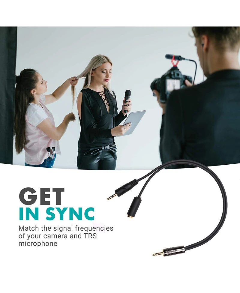 Movo Mv-RC300 Line to Microphone Attenuator Cable for DSLRs
