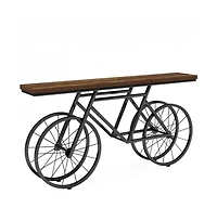Slickblue Bicycle Console Table for Entryway or Living Room