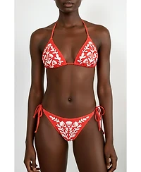 Jessie Zhao New York Women's Coral Garden Reversible Tie Side Bottom